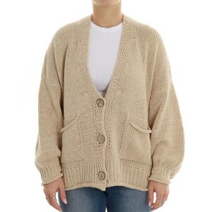 CARDIGAN 3 BOTTONI BEIGE
